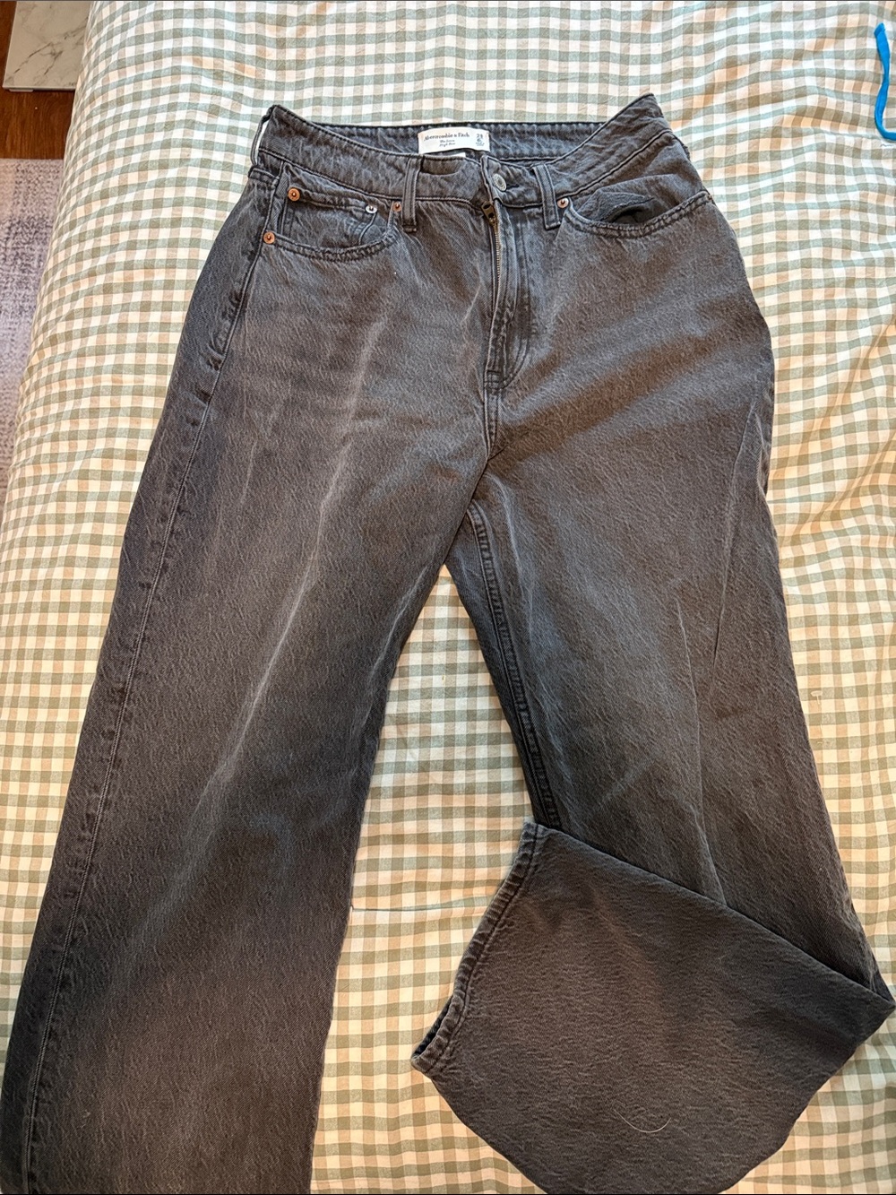 Abercrombie & Fitch Women's Black Washed Jeans